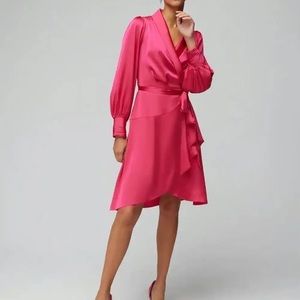 NWT silk wrap dress